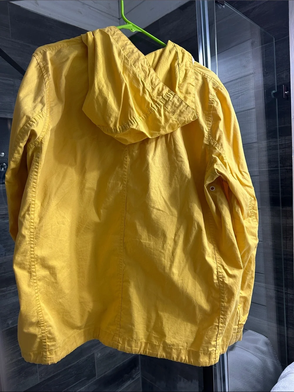 GAP Yellow Hooded Rain Jacket